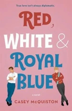 Omslag: "Red, white & royal blue" av Casey McQuiston