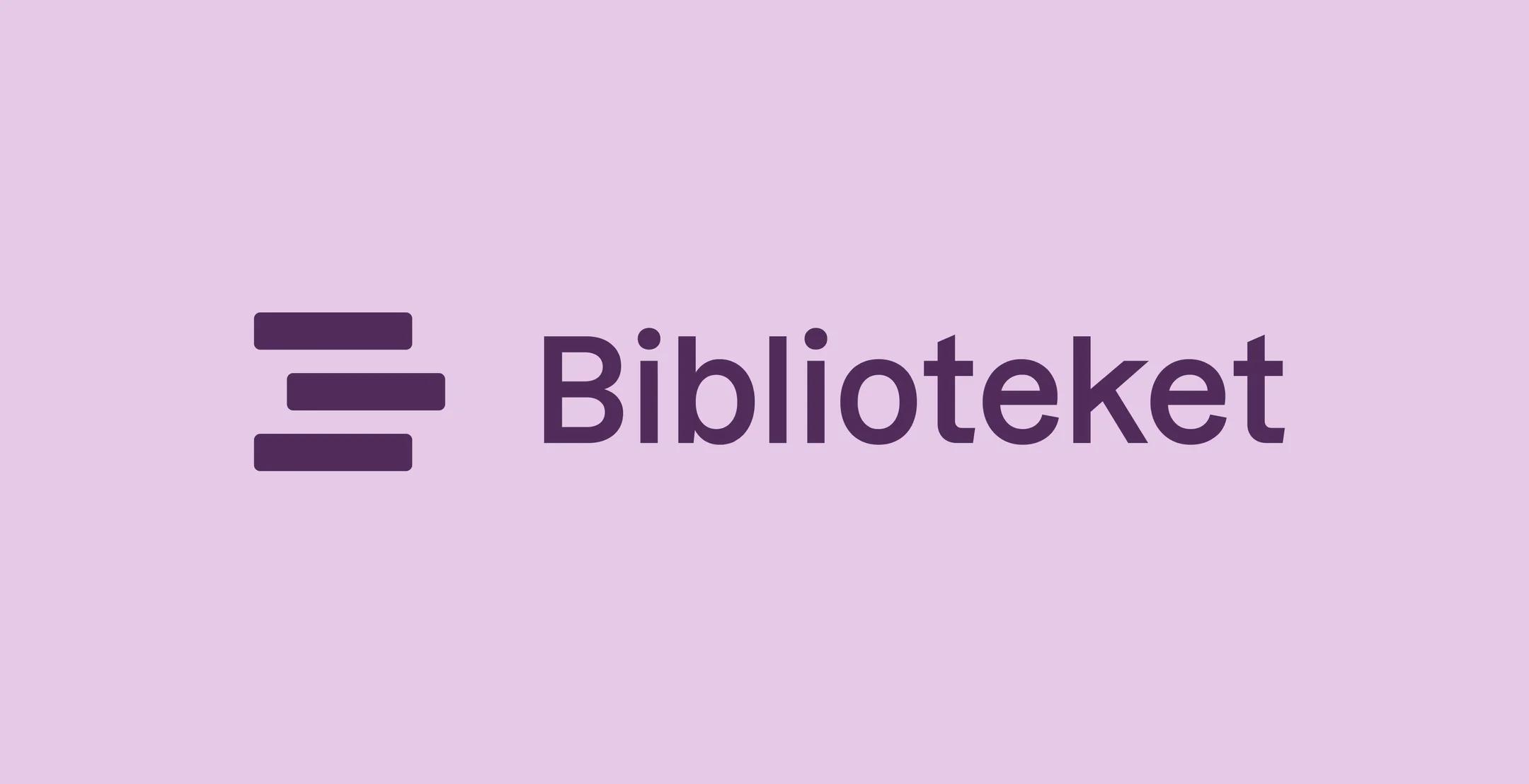 Logo for appen Biblioteket