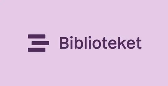 Logo for appen Biblioteket