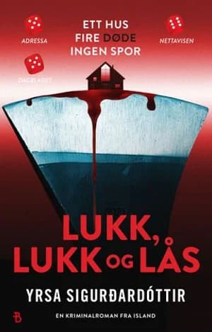 Omslag: "Lukk, lukk og lås" av Yrsa Sigurdardóttir