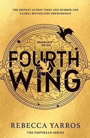 Omslag: "Fourth wing" av Rebecca Yarros