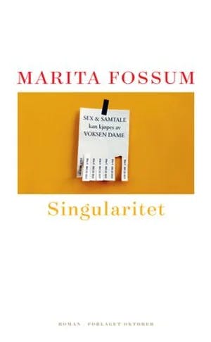 Omslag: "Singularitet" av Marita Fossum