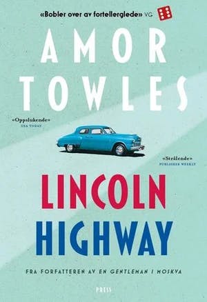 Omslag: "Lincoln highway" av Amor Towles